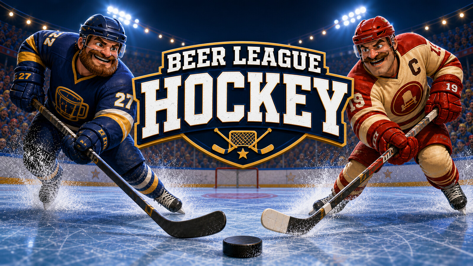 Beer League Hockey promotional artwork.